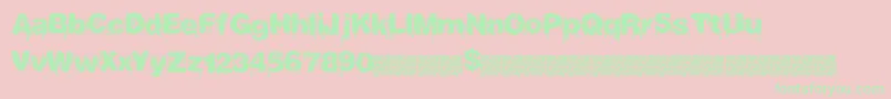 Tastydrips-Schriftart – Grüne Schriften auf rosa Hintergrund