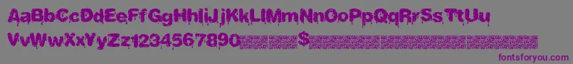 Tastydrips Font – Purple Fonts on Gray Background