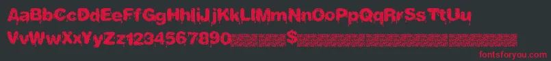 Tastydrips Font – Red Fonts on Black Background
