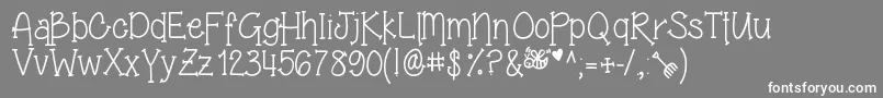 GrandmasGarden Font – White Fonts on Gray Background