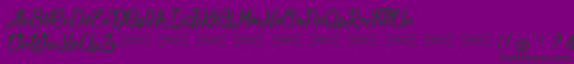 Jonquilles Font – Black Fonts on Purple Background