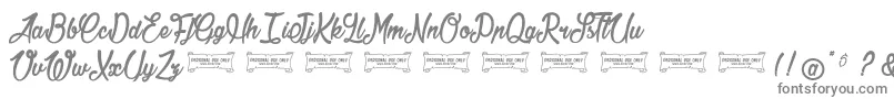 Jonquilles Font – Gray Fonts on White Background