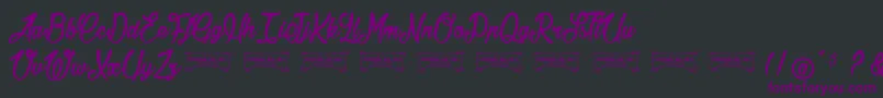 Jonquilles Font – Purple Fonts on Black Background