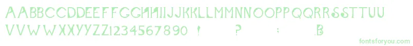 Flamingjune Font – Green Fonts on White Background