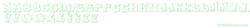 Czcionka KitchenKapers2 – zielone czcionki