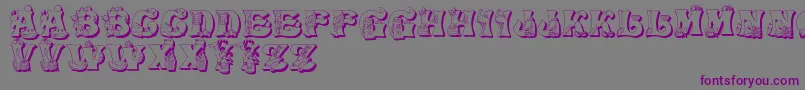 KitchenKapers2 Font – Purple Fonts on Gray Background