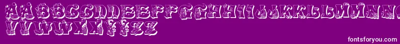 KitchenKapers2 Font – White Fonts on Purple Background