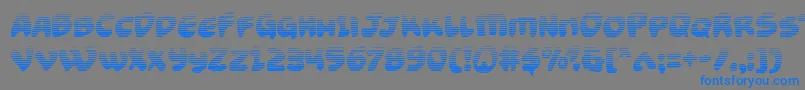 Funnypagesgrad Font – Blue Fonts on Gray Background