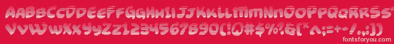 Funnypagesgrad Font – Pink Fonts on Red Background