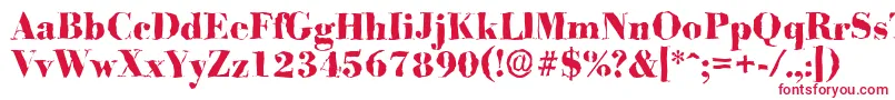 BodonirandomXboldRegular Font – Red Fonts