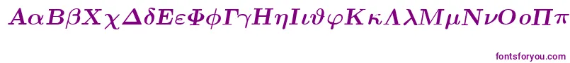 EuclidSymbolBoldItalic-fontti – violetit fontit