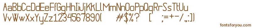 Шрифт PuenteNuevoSt – коричневые шрифты на белом фоне