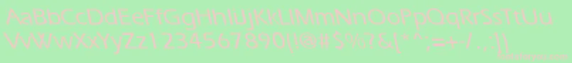 ErgoemediumbsRegular Font – Pink Fonts on Green Background