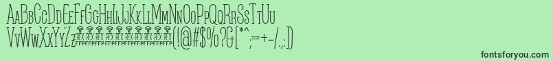 PosteratusRexFfp Font – Black Fonts on Green Background