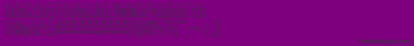 PosteratusRexFfp Font – Black Fonts on Purple Background