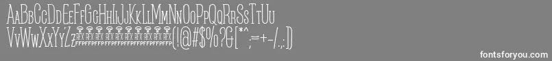 PosteratusRexFfp Font – White Fonts on Gray Background