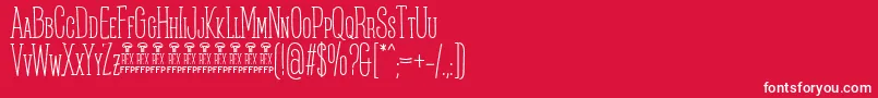PosteratusRexFfp Font – White Fonts on Red Background