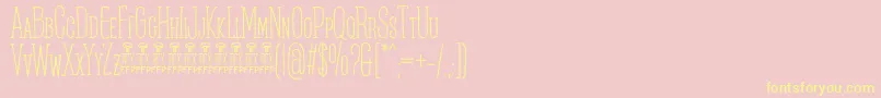 PosteratusRexFfp Font – Yellow Fonts on Pink Background
