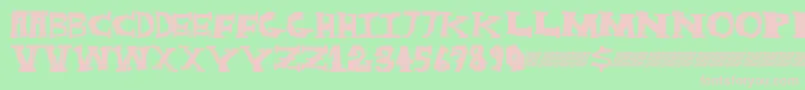 Darkbox Font – Pink Fonts on Green Background