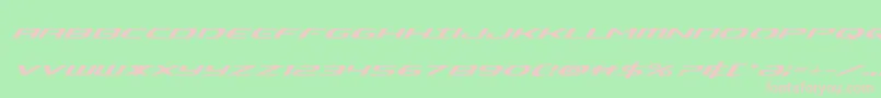 Alphamensuperital Font – Pink Fonts on Green Background
