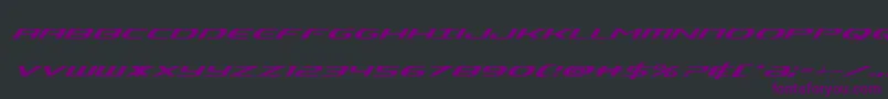 Alphamensuperital Font – Purple Fonts on Black Background