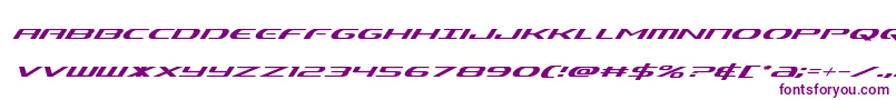 Alphamensuperital Font – Purple Fonts on White Background