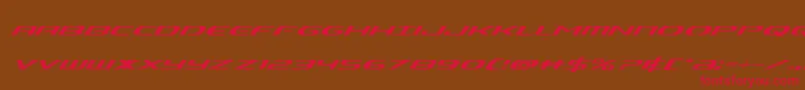 Alphamensuperital Font – Red Fonts on Brown Background