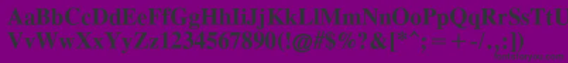 TimesCgAttBold Font – Black Fonts on Purple Background