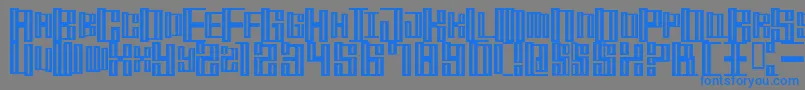 MischstabOpiumRiver Font – Blue Fonts on Gray Background