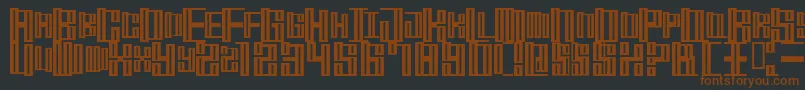 fuente MischstabOpiumRiver – Fuentes Marrones Sobre Fondo Negro