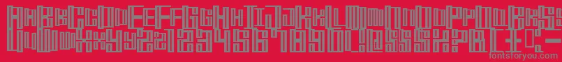 MischstabOpiumRiver Font – Gray Fonts on Red Background
