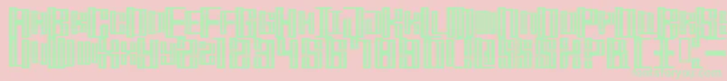 MischstabOpiumRiver Font – Green Fonts on Pink Background
