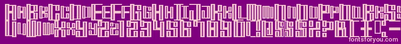 MischstabOpiumRiver Font – Pink Fonts on Purple Background