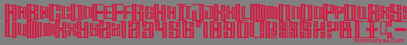 MischstabOpiumRiver Font – Red Fonts on Gray Background