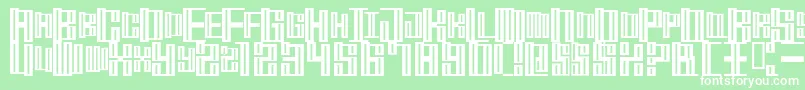MischstabOpiumRiver Font – White Fonts on Green Background