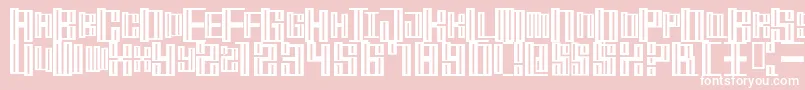 fuente MischstabOpiumRiver – Fuentes Blancas Sobre Fondo Rosa