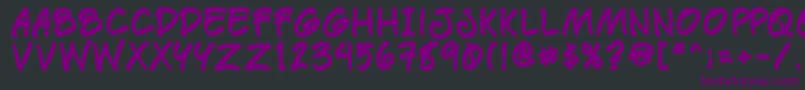 Paetrb Font – Purple Fonts on Black Background