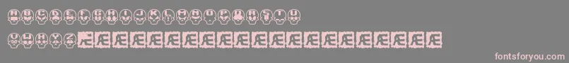 SkullCapzBrk Font – Pink Fonts on Gray Background