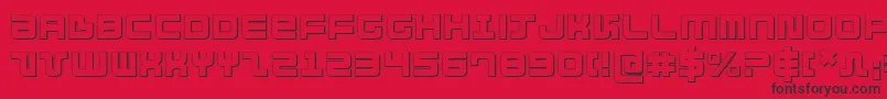 Direktor ffy Font – Black Fonts on Red Background