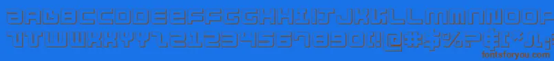 Direktor ffy Font – Brown Fonts on Blue Background