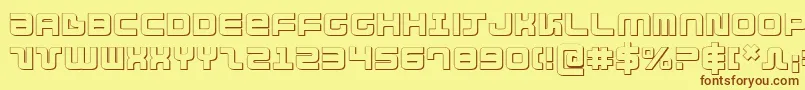 Direktor ffy Font – Brown Fonts on Yellow Background