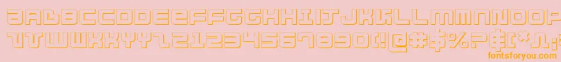 Direktor ffy Font – Orange Fonts on Pink Background