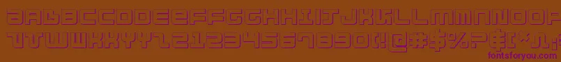 Direktor ffy Font – Purple Fonts on Brown Background