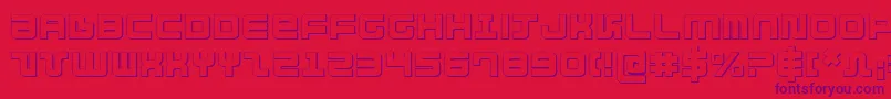 Direktor ffy Font – Purple Fonts on Red Background