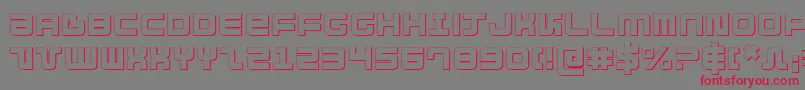 Direktor ffy Font – Red Fonts on Gray Background