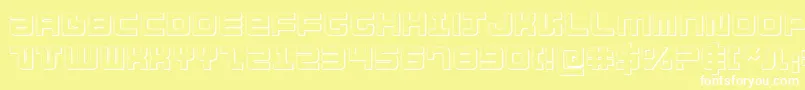 Direktor ffy Font – White Fonts on Yellow Background