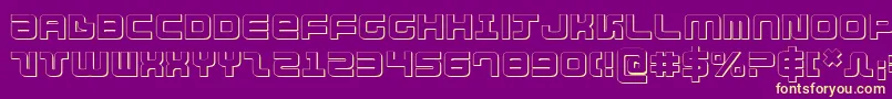 Direktor ffy Font – Yellow Fonts on Purple Background