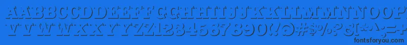 Cabbagetownstonestd Font – Black Fonts on Blue Background