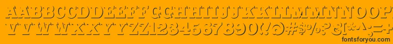 Cabbagetownstonestd Font – Black Fonts on Orange Background