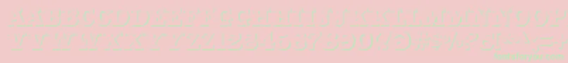 Cabbagetownstonestd Font – Green Fonts on Pink Background